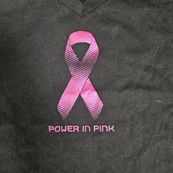 Xersion women's medium black Pink ribbon cancer t-shirt - Picture 3 of 5